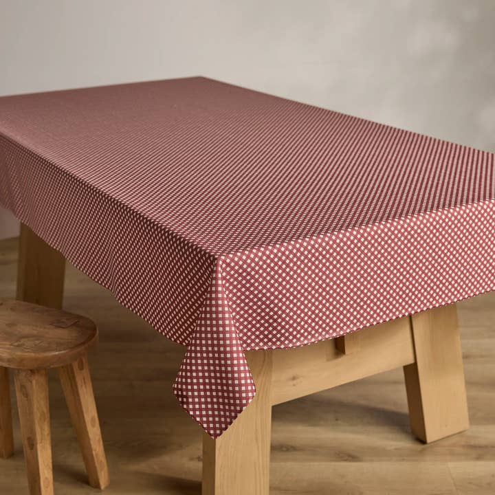 Geometry - Wholesale Tablecloth - Bramble Red Tablecloth1