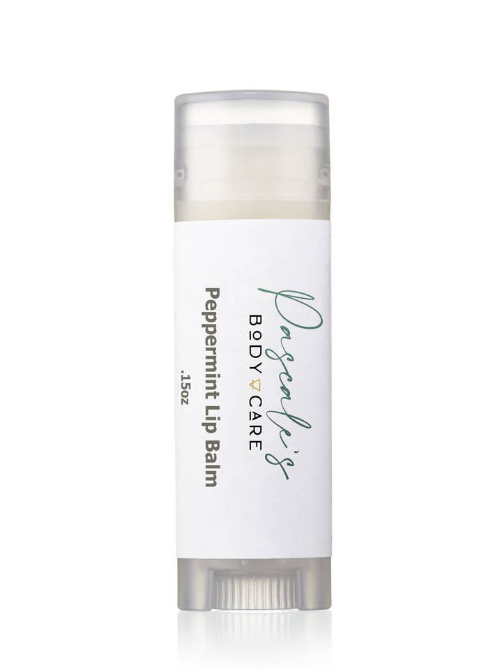 Peppermint Lip Balm for wholesale by Pascale’s Body Care