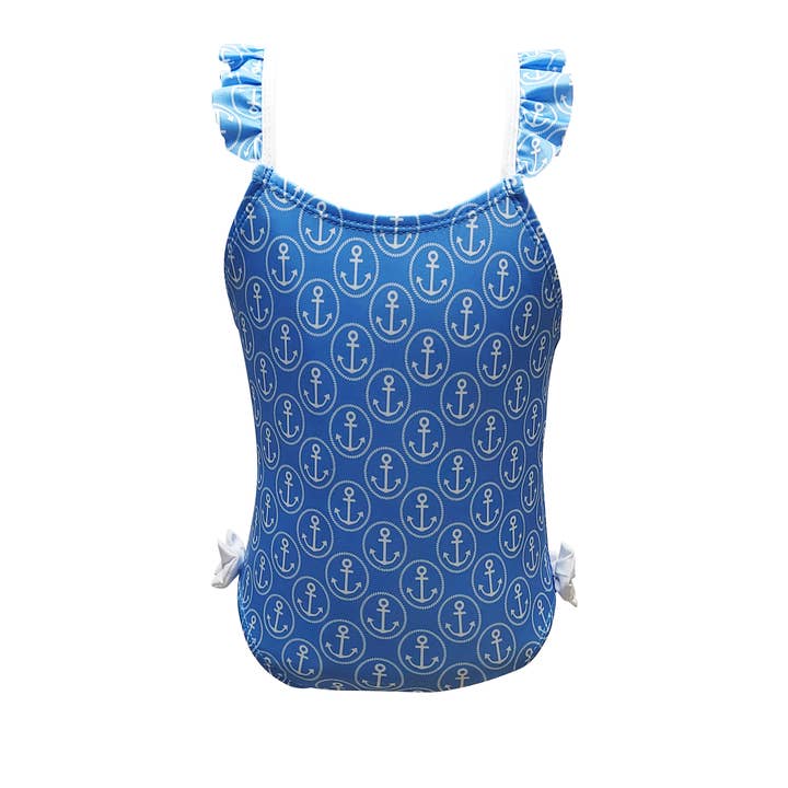 Maillot de bain imprimé « Anchor » pour fille pour la vente par Marco and Lizzy