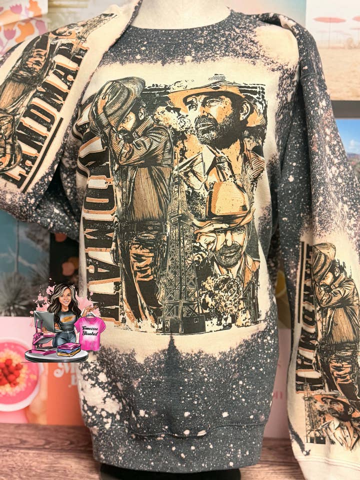 Landman | Oil | Bleached Sweatshirt for wholesale by Tennessee Bleached