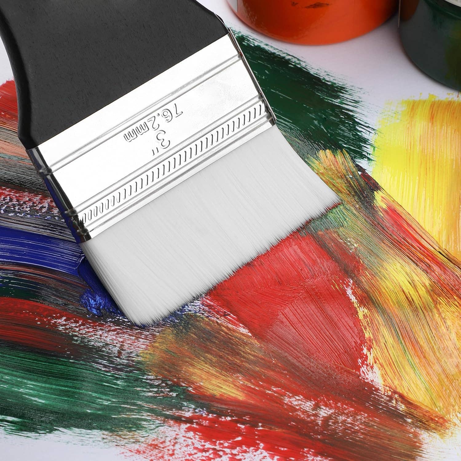 Bates Choice – wholesale Paint/wax brush – Bates- Flat Paddle Paint Brush Set, 3 Pack5