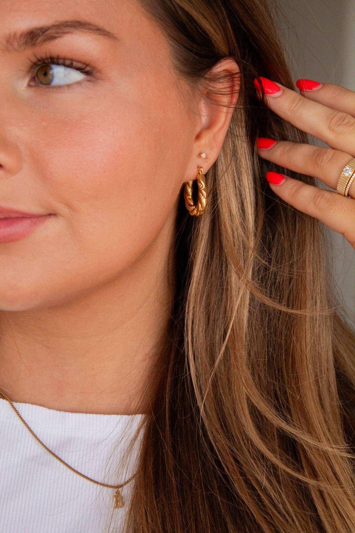 Shop Andi - Wholesale Hoop Earrings - Twisted Hoop Earrings3