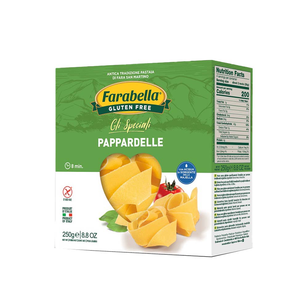 Quattrobimbi Imports Inc - Wholesale Pasta - Farabella Gluten Free Pappardelle