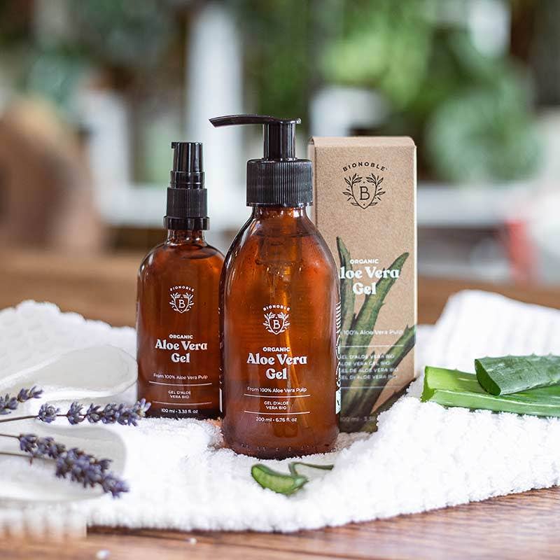 Bionoble - Wholesale Aftersun/verzorging voor na de zon - Biologische Aloë Vera Gel met Lavandin Essentiële Olie5