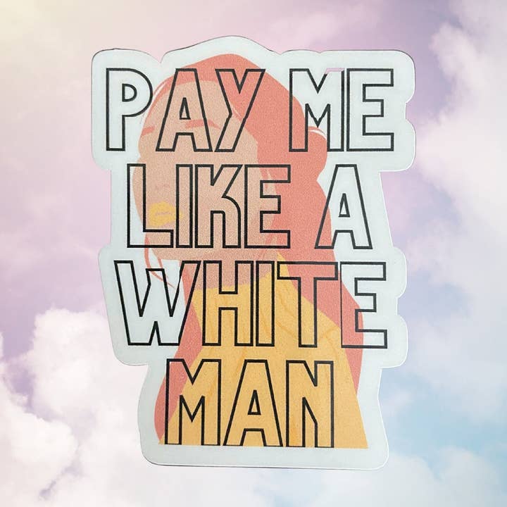 Adesivo Pague-me como um homem branco por atacado de The Cornflower