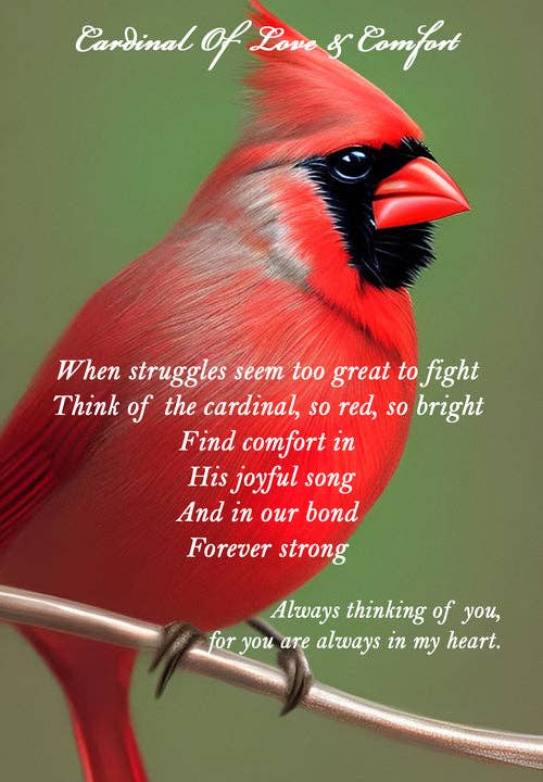 Elskandi - Wholesale Ornament - Cardinal Ornament - Love & Comfort Sympathy2
