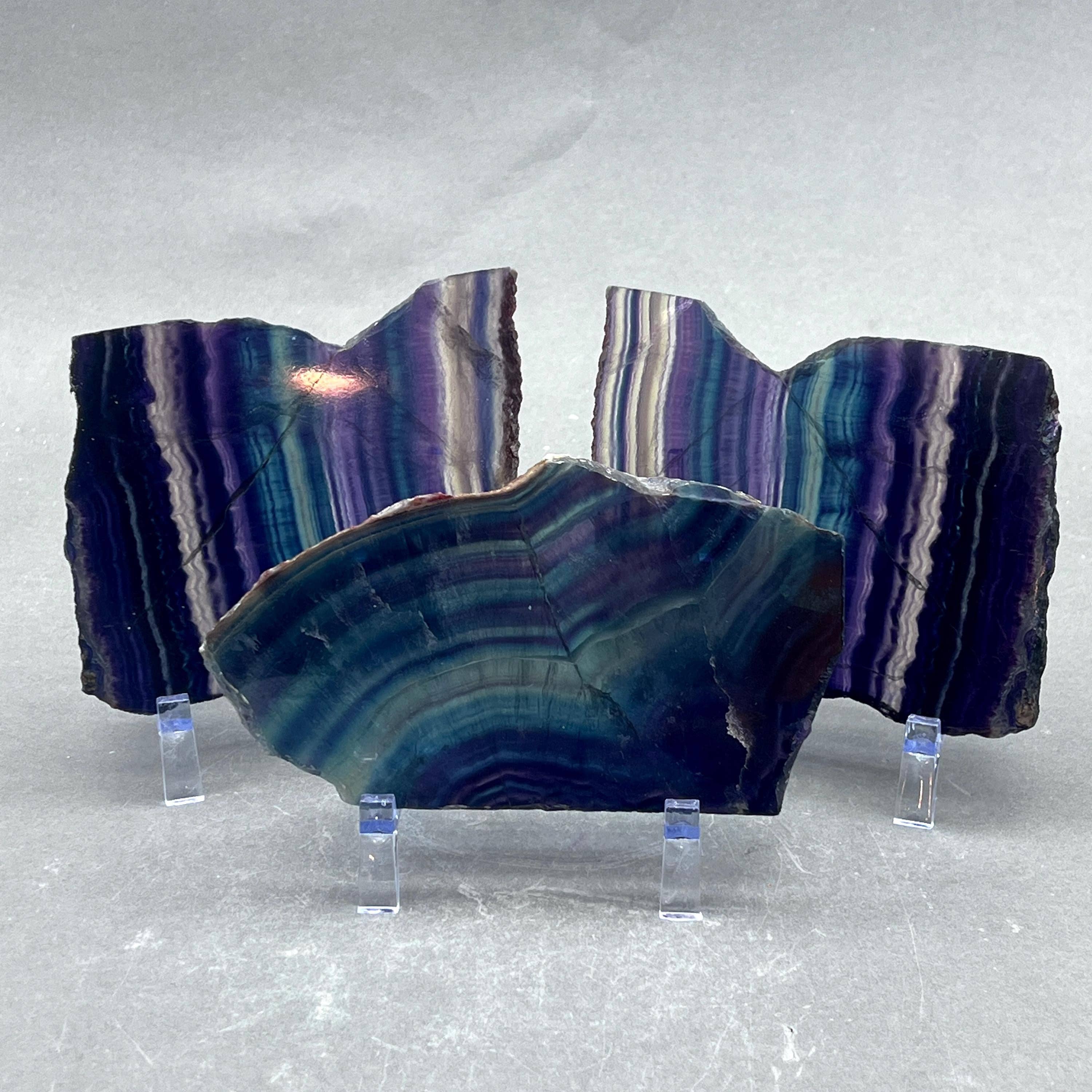 Crystal River Gems LLC - Wholesale Spiritual Stone/Crystal - Rainbow Fluorite Polished Slab0