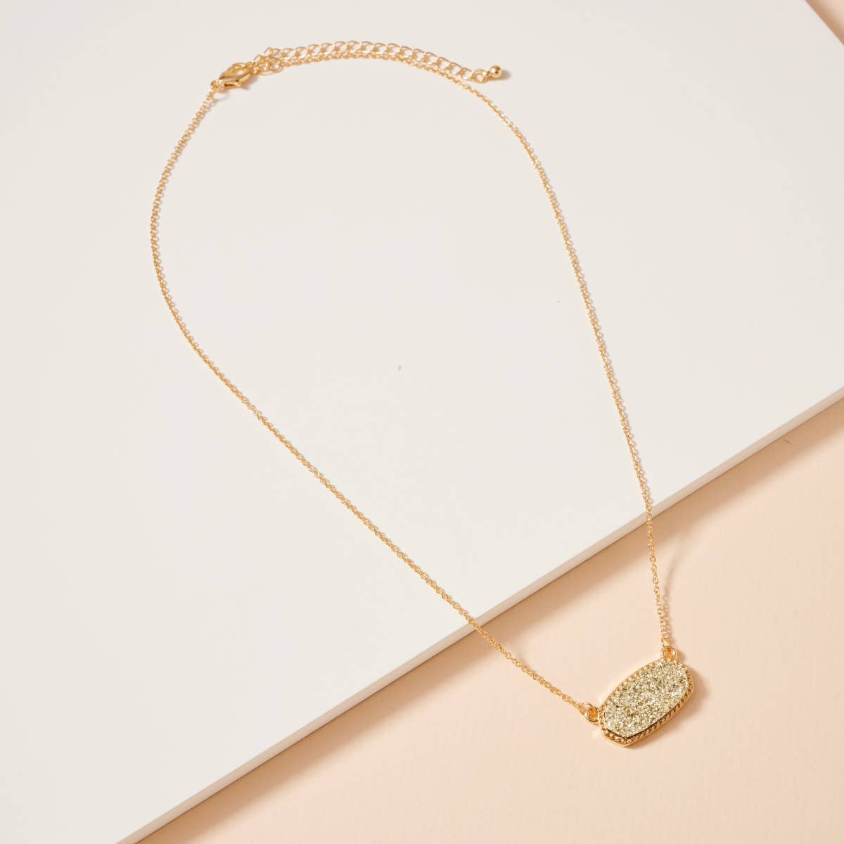 Lilla Haven - Wholesale Pendant/Charm Necklace - Druzy Stone Charm Short Necklace15