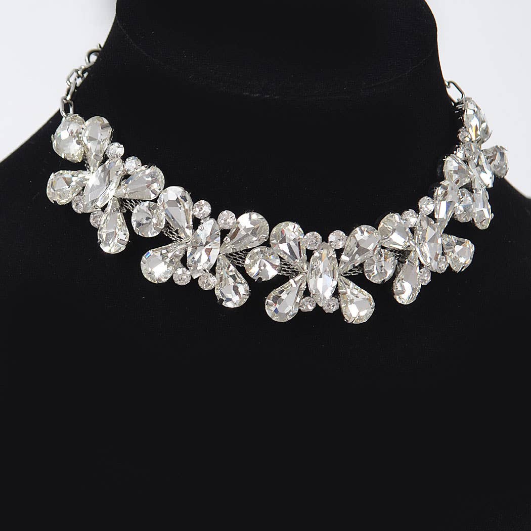 3AM BY H&D ACCESSORIES - Wholesale Jewelry Set - AB Stone Earring and Necklace Set4