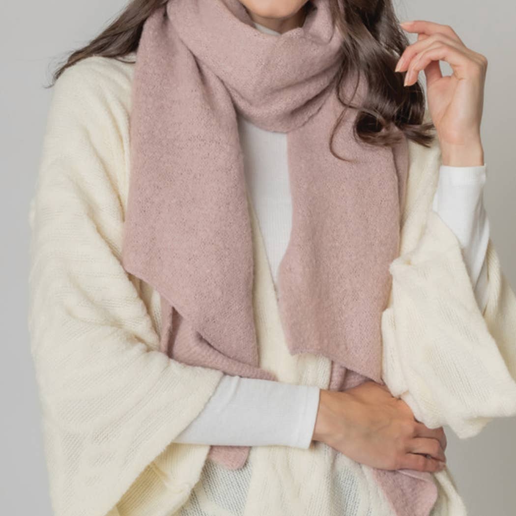 Fashion City - Wholesale Scarf - Women's - Women's Cozy Light Weight Solid Wrap Scarf1