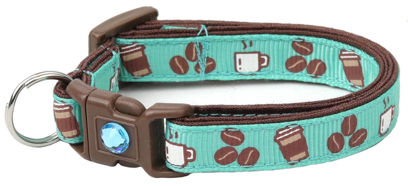 From Pugs to Persians Pet Accessories, LLC - Wholesale Pet Collar - Cat - Coffee Beans Breakaway Cat Collar11