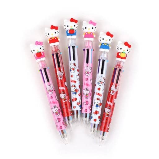 K-Wonderland - Wholesale Pen - Sanrio Characters 6 Color Ball Point Pencil- 0.7mm 11