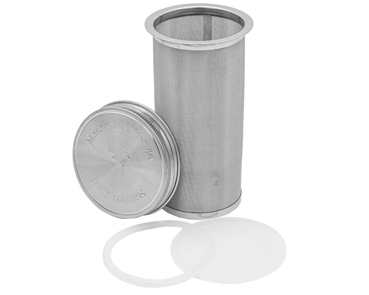 Mason Jar Lifestyle - Wholesale Tea Strainer/Infuser - Cold Brew Coffee and Tea Maker Stainless Steel Filter Kit11