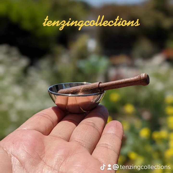 Tenzing Collections - Wholesale Meditation Supplies - World smallest Tibetan singing bowl with amazing sounds