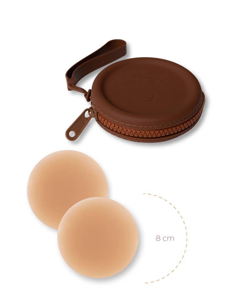 Boob-eez - Wholesale Nipple Pasties - Women's - x1 Silicone Travel Case + x1 Pair of "Headlight Hiders"9