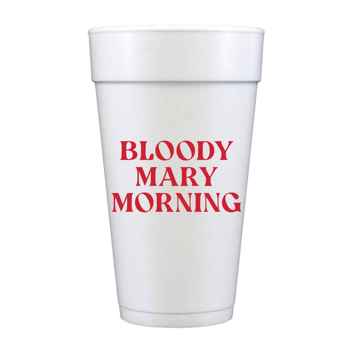 Sip Hip Hooray - Wholesale Disposable Cup - Bloody Mary Morning Tailgate Foam Cups - Sports