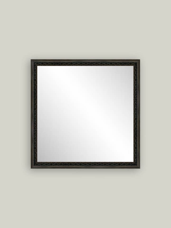 Fancy Brown Framed Mirror for wholesale by Petal Lane Home