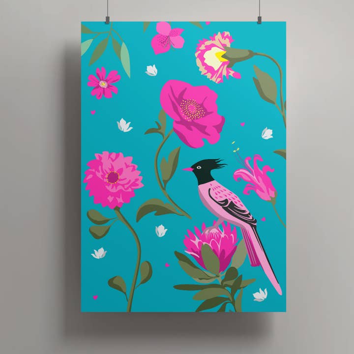 Konsttryck A3 - Snygg fågel för wholesale av nobis design