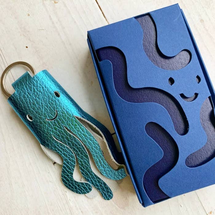 cut&make - Wholesale Keychain - Women's - Octopus Keyring - Sea Metallic
