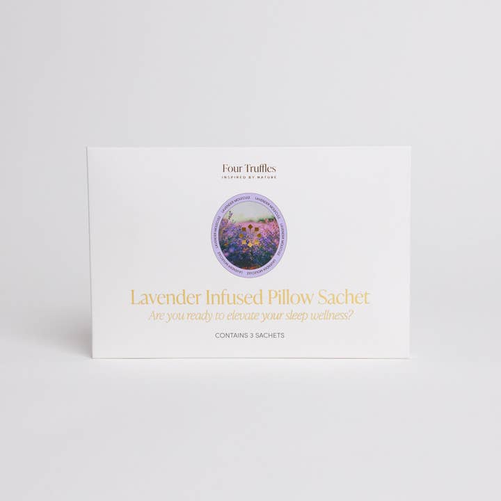 Lavender Infused Pillow Sachet for wholesale by Four Truffles