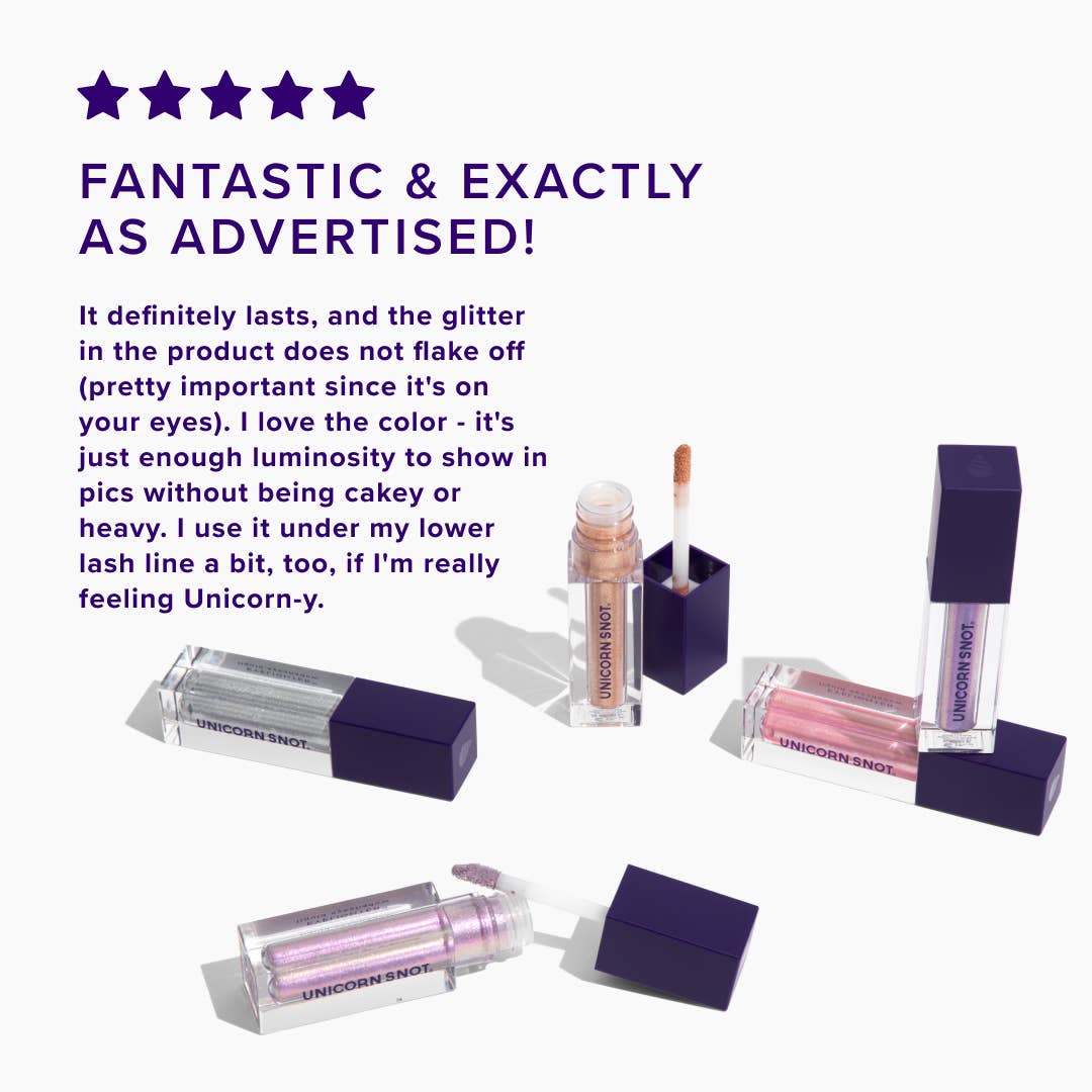 Unicorn Snot | Glitter Beauty - Venta al por mayor Maquillaje de ojos - Eyelighter | Azul Deslizante | Sombra de Ojos Líquida con Purpurina | Brillante5