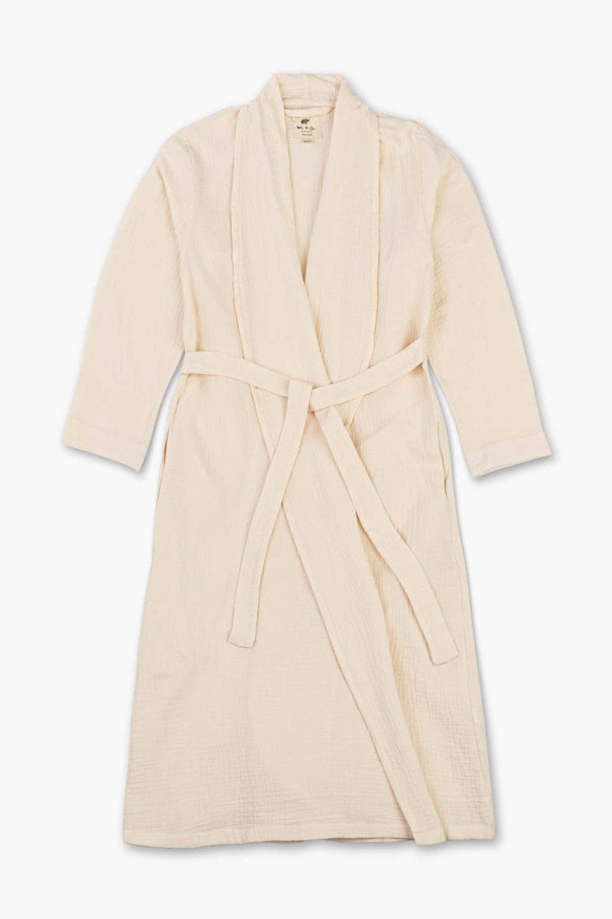 Monica + Andy – Engroshandel Morgenkåbe - Dame – Organisk Gaze Robe_Cream1