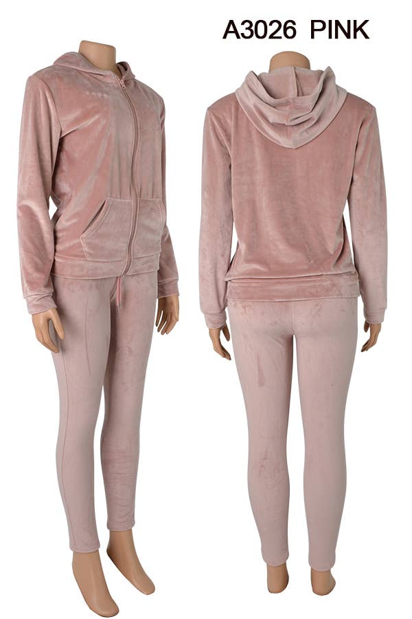 SSImport – wholesale Jeansjackor – Dam – A3026 SAMMET JACKA OCH BYXOR SET BLANDADE STORLEKAR 12SET2