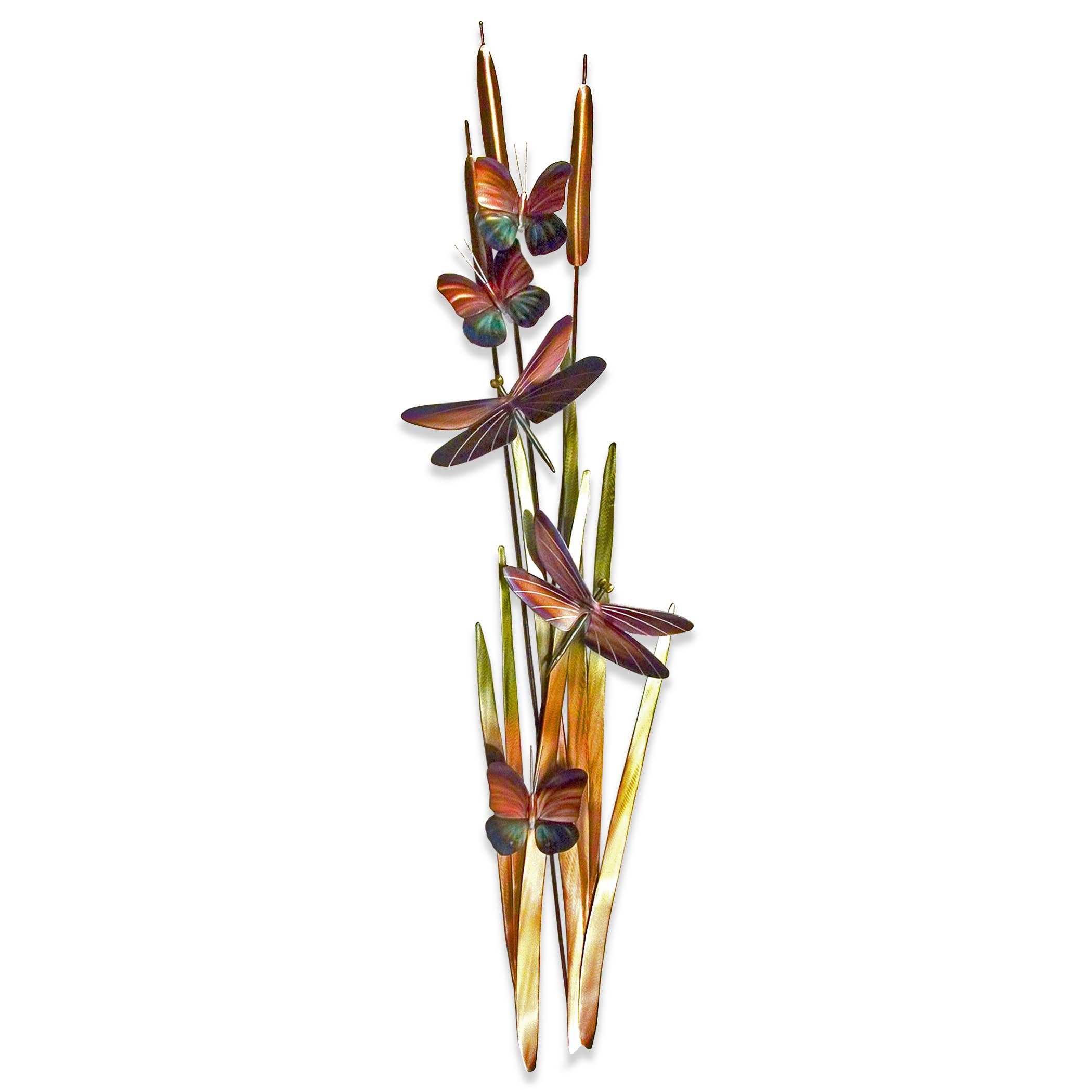 Wholesale Dragonflies and Cattails Lrg (Stainless Steel) for your store -  Faire