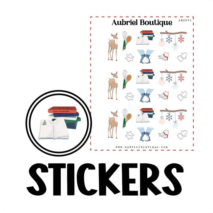 HIVER, autocollants pour planificateur — AB0571 pour la vente par AubrielBoutique