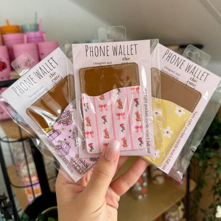 Phone Card Holder Colorful 12 different patterns fauxleather and other Purchase Wholesale credit card display. Free Returns & Net 60 Terms on Faire trending on Faire.