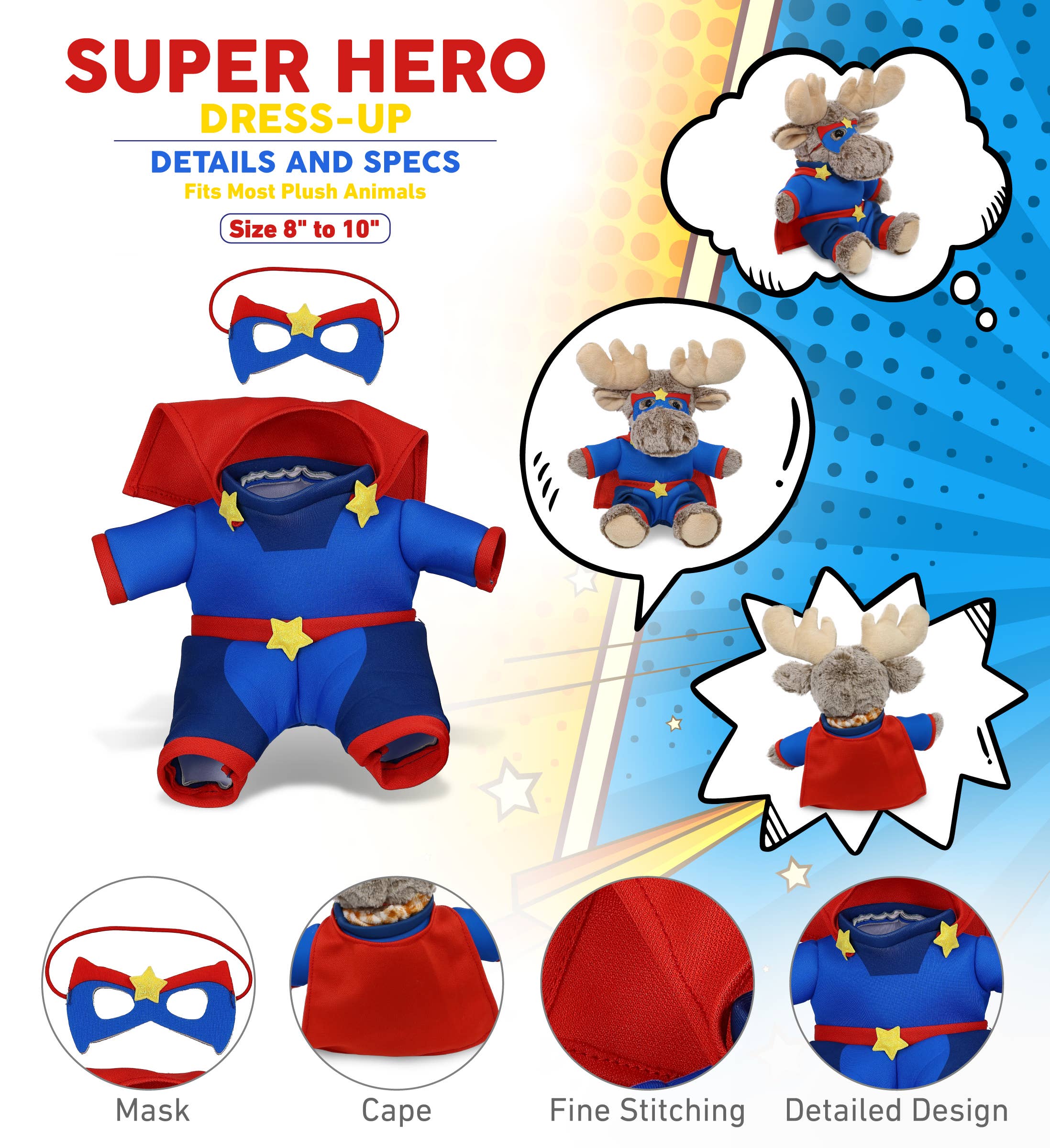 Cota Global - Wholesale Costume - Kids - Plush Dress-Up - Super Hero Large1