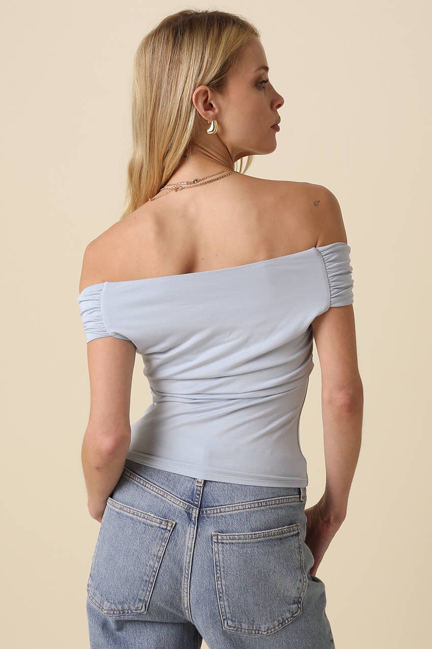 Olivaceous - Wholesale Knit Top - Women's - Leslie Off Shoulder Top14