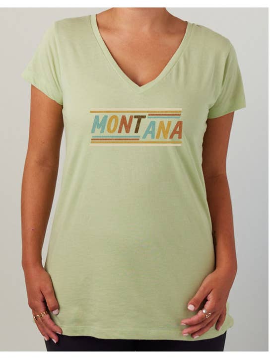 MT Brand Apparel - Wholesale Screen Printed T-Shirt - Women's - Disco Time - Customizable Ladies Relaxed V Neck