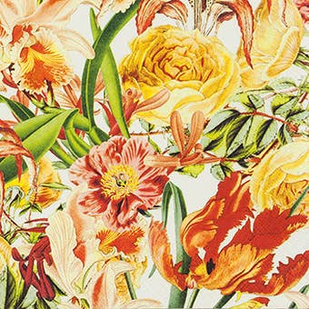 Servilletas para almuerzo con flores vibrantes para venta al por mayor de Home Fashion - Carl Dietrich GmbH