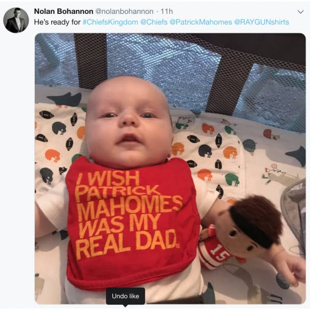 RAYGUN - Wholesale Bib - Baby - Wish Patrick Mahomes Was My Dad Bib1