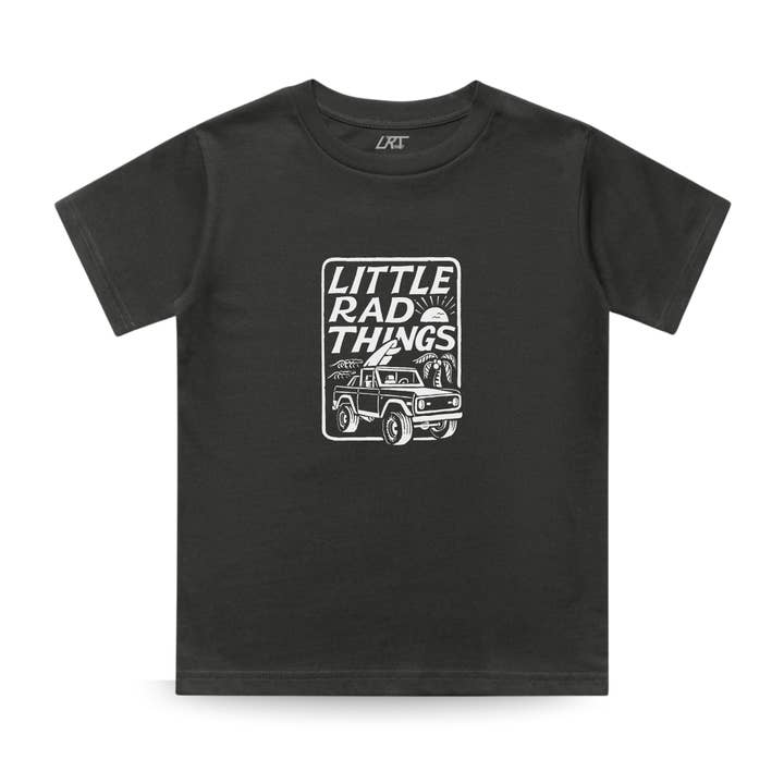 THE BRONCO LITTLE RAD THINGS TEE - COAL for wholesale by Little Rad Things