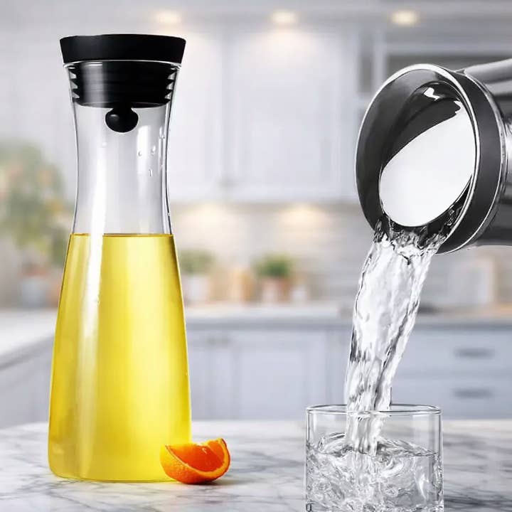 Garrafa de Vidro com Tampa Inteligente 44 OZ 1,3L por atacado de Krifts Products