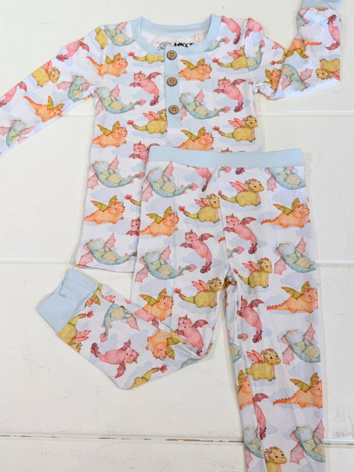 Dreamy Dragons Pajama Set for wholesale by HKCB