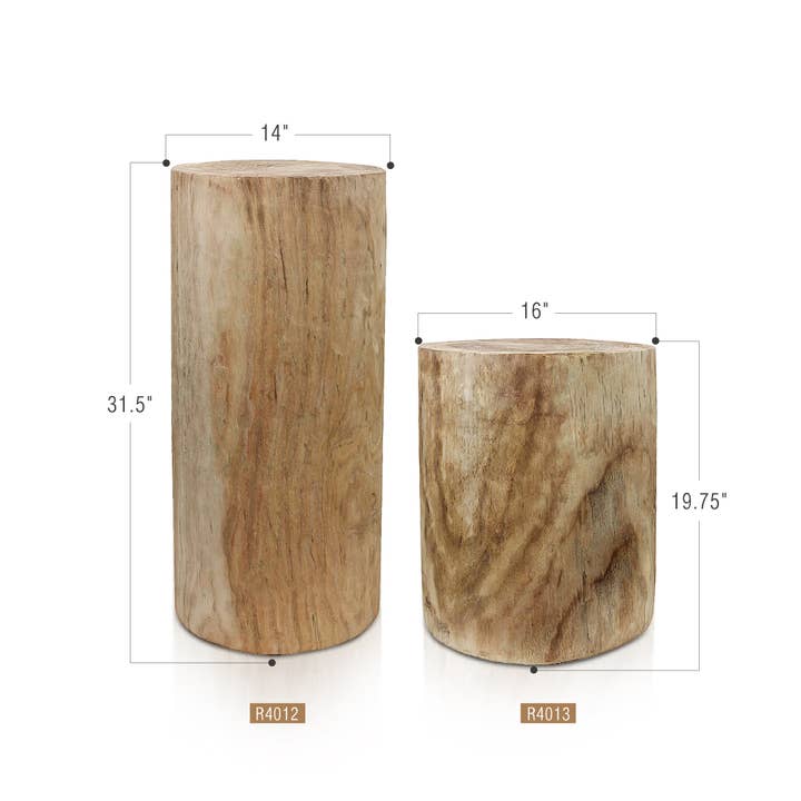 Nova Natural Wood Pedestal for wholesale on Faire