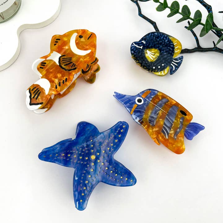 mildstyles - Vendita all'ingrosso Fermaglio per capelli - Donna - Esplora il Mondo Sottomarino Fermaglio per Capelli a Forma di Pesce4