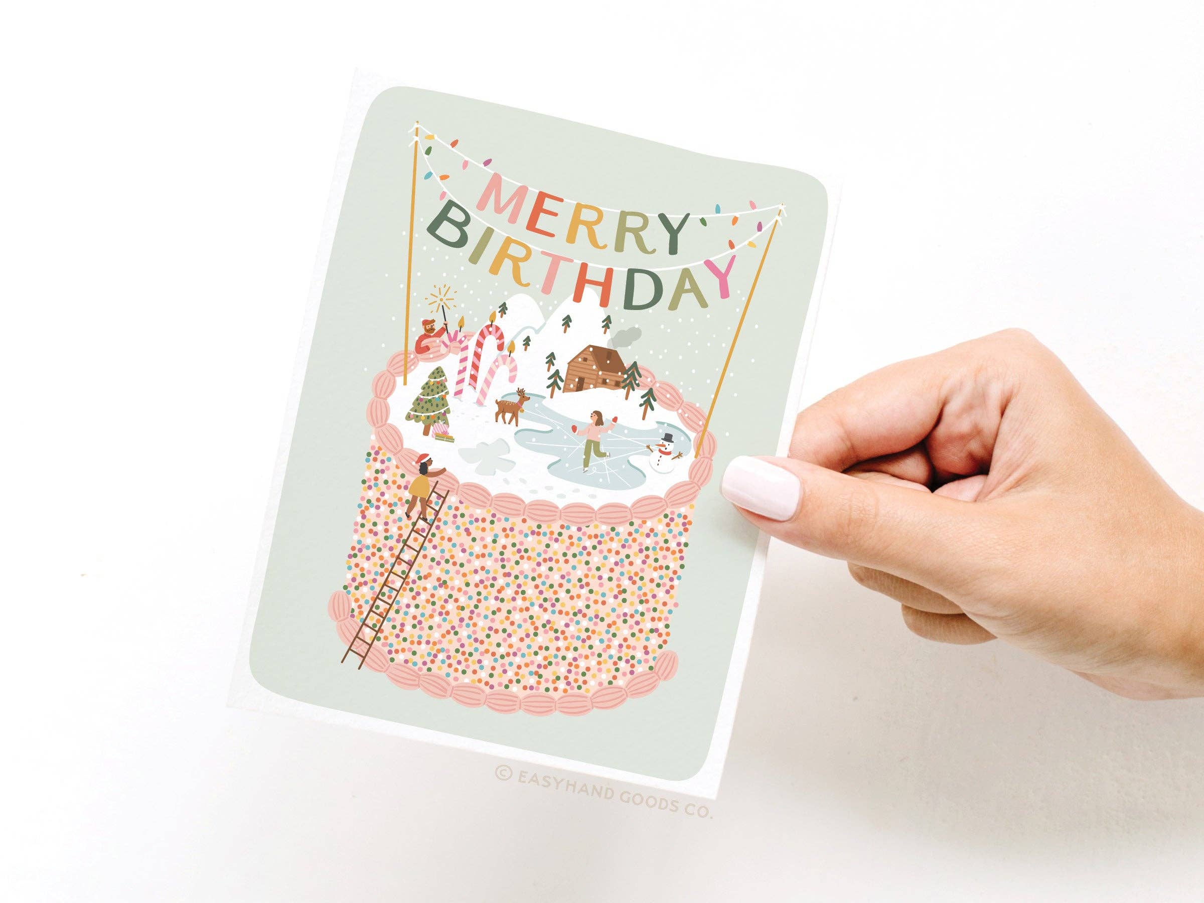 Easyhand Goods – formerly Onderkast – wholesale Birthday card – Merry Birthday Cake Greeting Card2