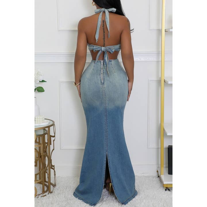 Stylish Denim Dress for Summer Festivals for wholesale on Faire