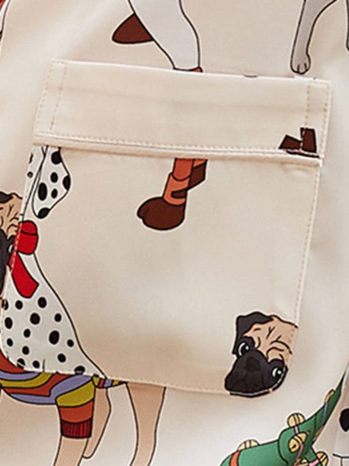 MEHRFACH Verspieltes Tiermuster-Pyjama-Set #2 für den Großhandel auf Faire5