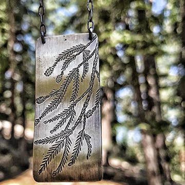 Redwood Pendant for wholesale by Krista Tranquilla Studio