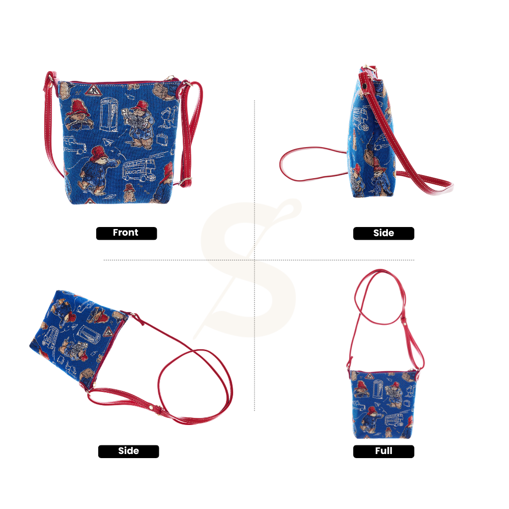 SignareArt - Vente Sac à bandoulière – femme - SLING-PADDBL | Sac à bandoulière bleu Paddington Bear1