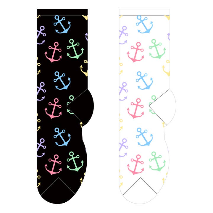 Anchors Away Strumpor för wholesale av FOOZYS Fun Socks