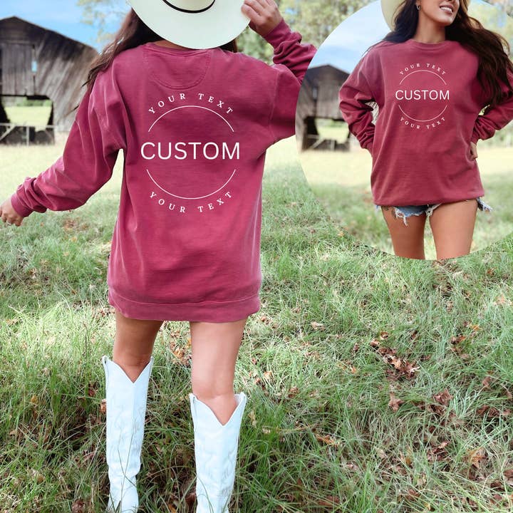 Tilpasset Comfort Colors - Garment-Dyed Sweatshirt for engroshandel hos One Nine