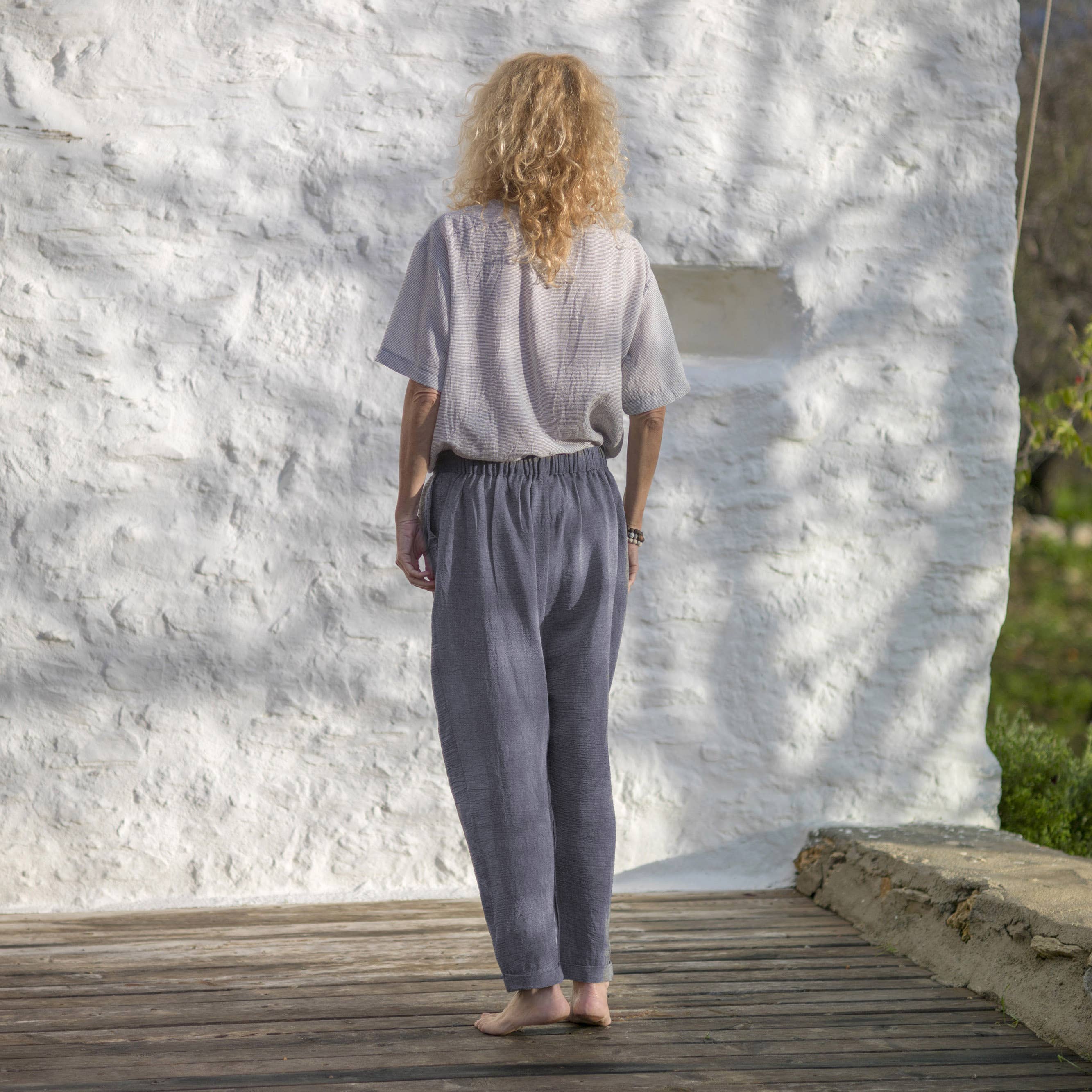 loom.ist - Vendita all'ingrosso Pantalone - Donna - Pantaloni Sile Fold Over2