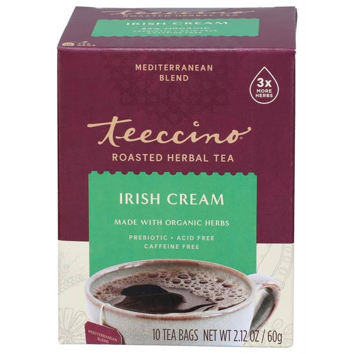 Irish Cream Roasted Herbal Tea- 83% Organic for wholesale by Teeccino