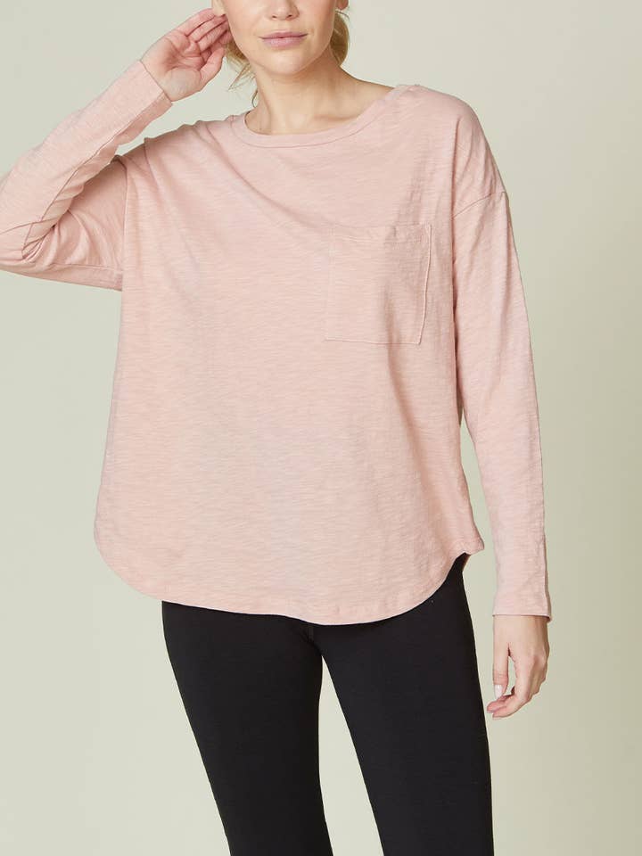 BOMULL SLUB LÅNG SLV TOPP för wholesale av Fabina